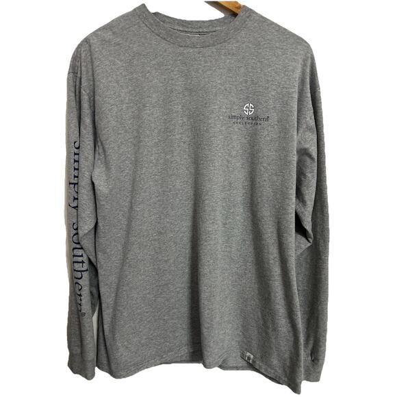 Simply Southern Collection Shirt Women Large Gray & Pink Jeep Faith Bible Verse - Picture 1 of 4